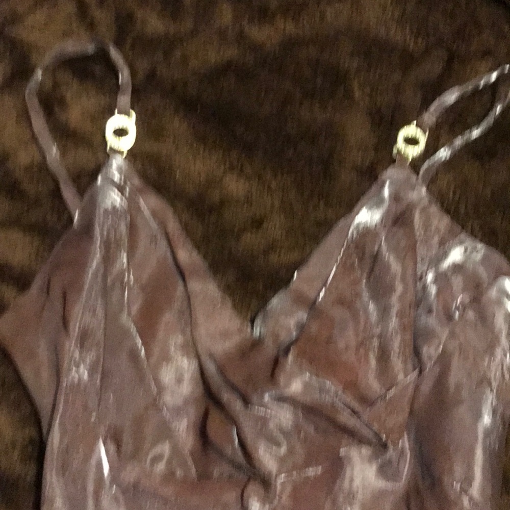 Light purple lace covered formal. Sz6